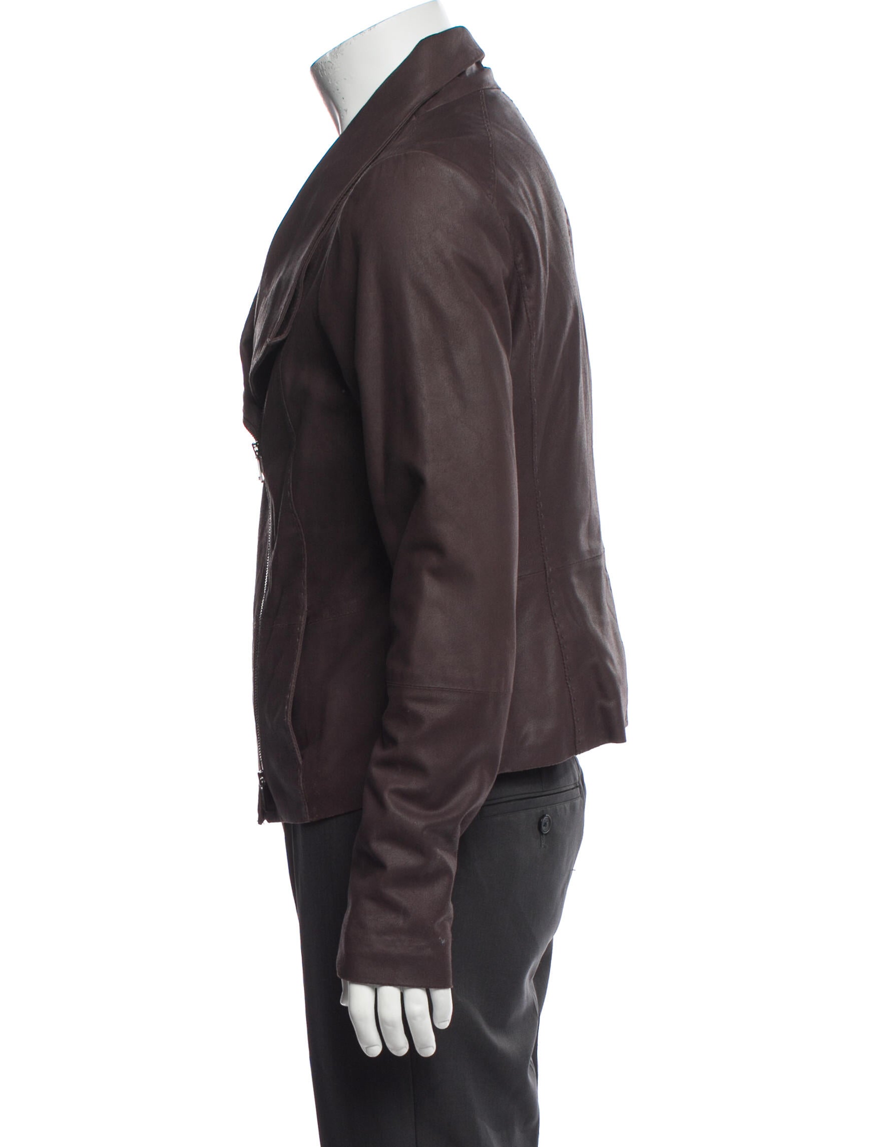 Vince Goat Leather Biker Jacket