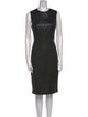 Vince Lamb Leather Knee-Length Dress