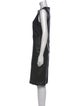 Vince Lamb Leather Knee-Length Dress