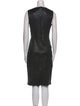 Vince Lamb Leather Knee-Length Dress