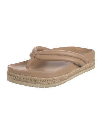 Vince Leather Flip Flops