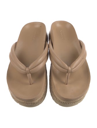 Vince Leather Flip Flops