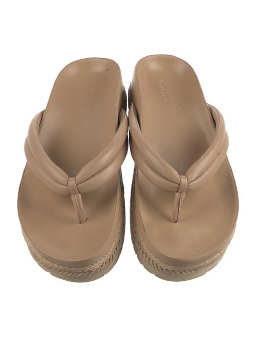 Vince Leather Flip Flops