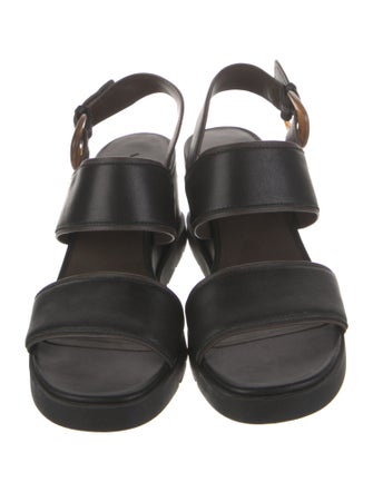 Vince Leather Slingback Sandals