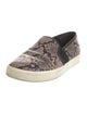 Vince Leather Animal Print Sneakers