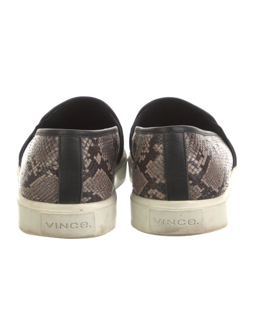 Vince Leather Animal Print Sneakers