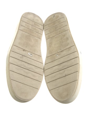 Vince Leather Animal Print Sneakers