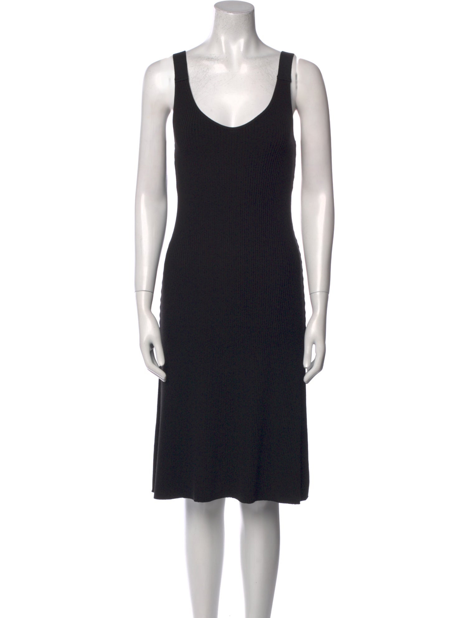Vince Scoop Neck Knee-Length Dress