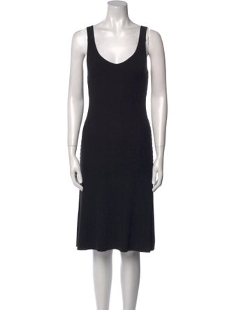 Vince Scoop Neck Knee-Length Dress