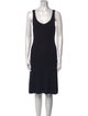 Vince Scoop Neck Knee-Length Dress