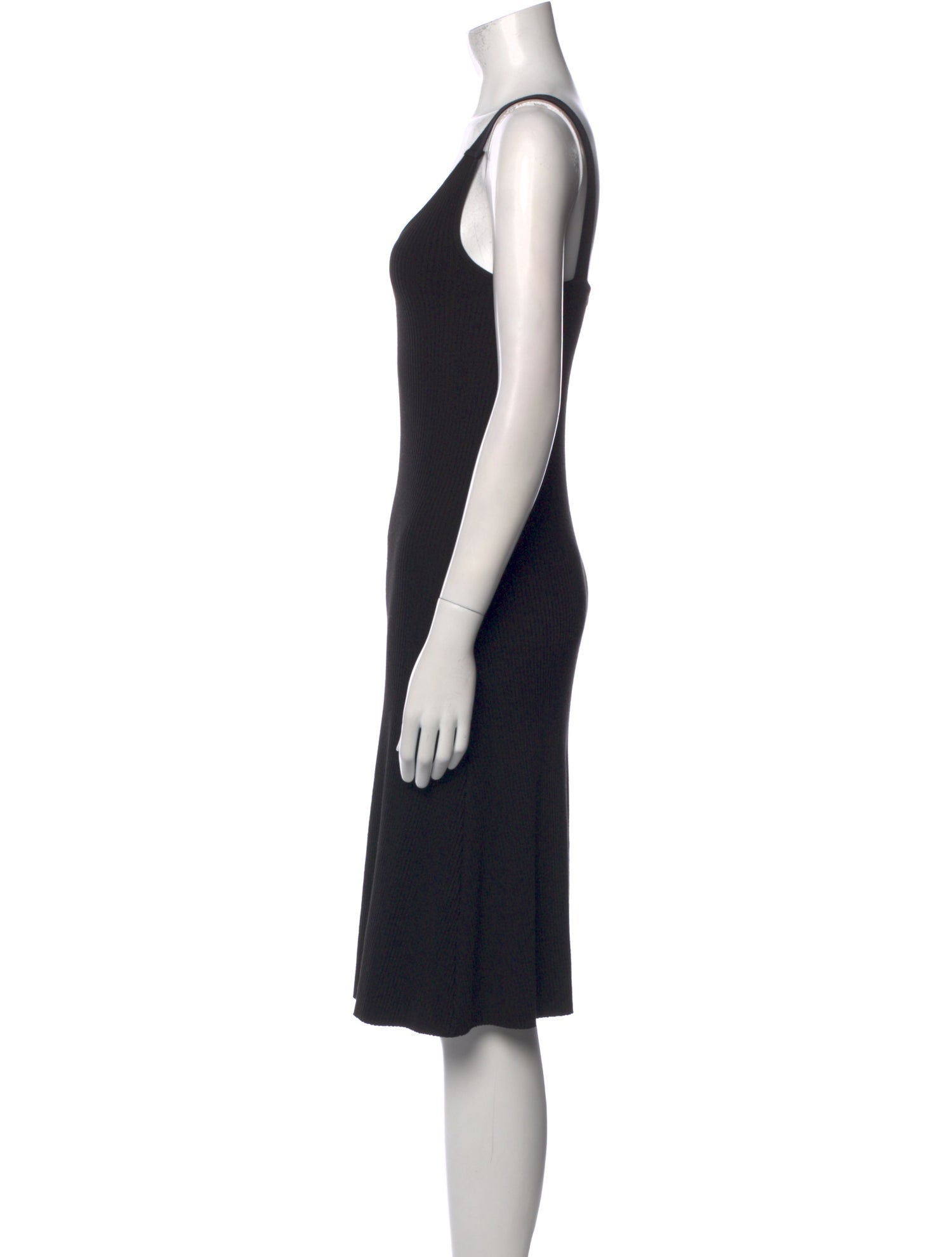 Vince Scoop Neck Knee-Length Dress