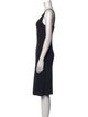 Vince Scoop Neck Knee-Length Dress
