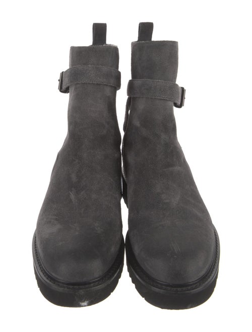 Vince Suede Moto Boots