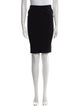 Vince Leather Trim Embellishment Knee-Length Skirt