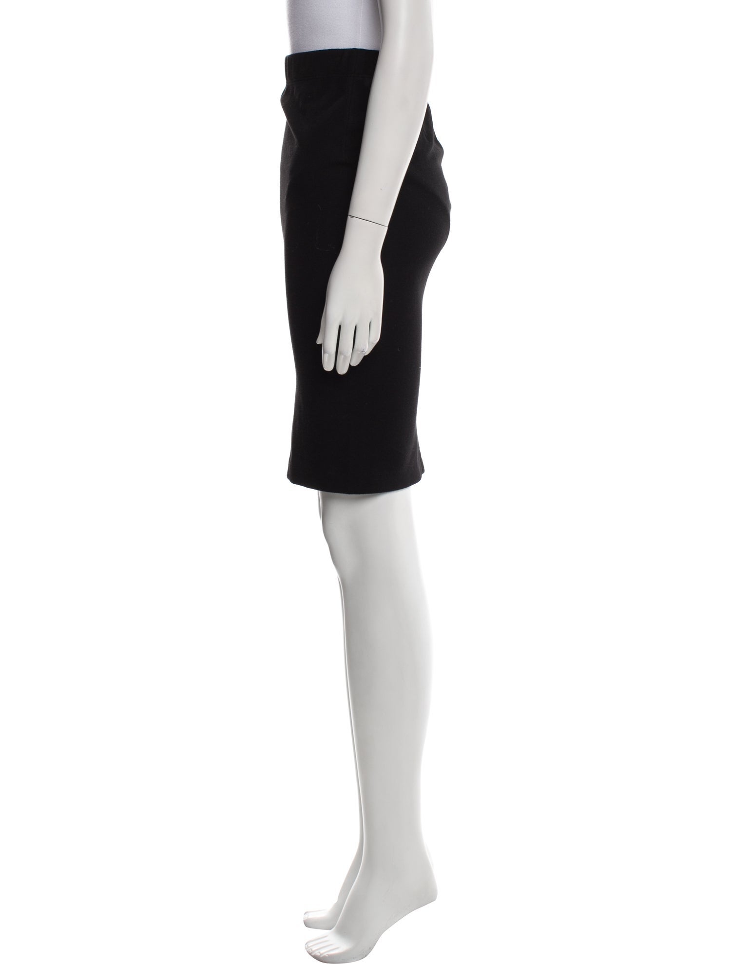 Vince Leather Trim Embellishment Knee-Length Skirt