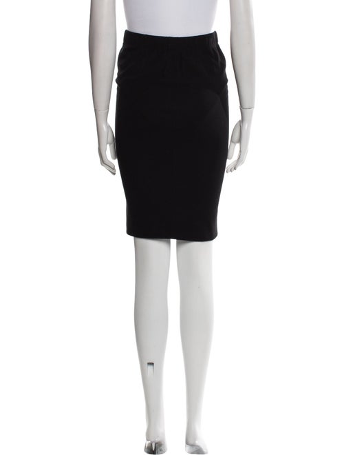 Vince Leather Trim Embellishment Knee-Length Skirt