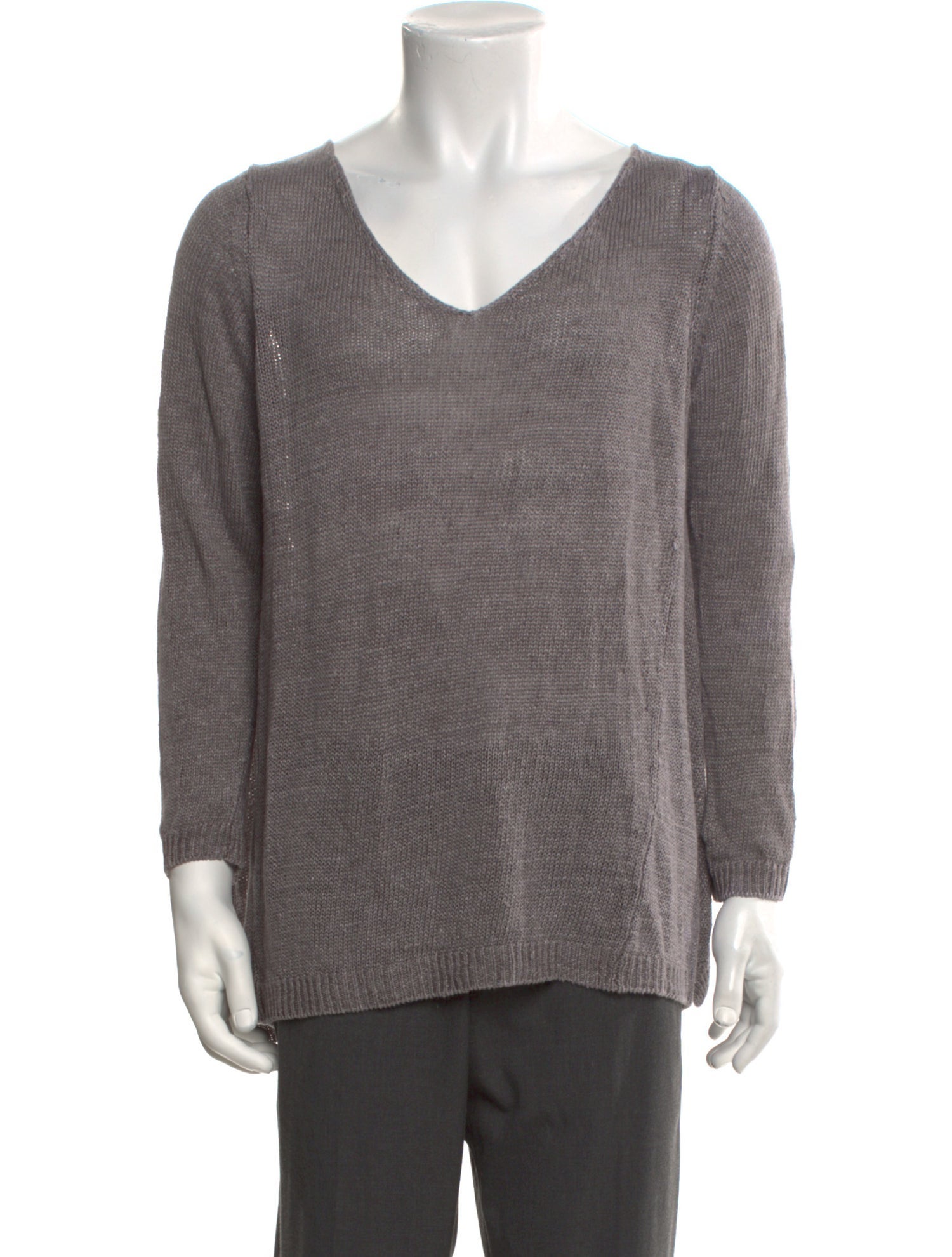 Vince Linen V-Neck Pullover