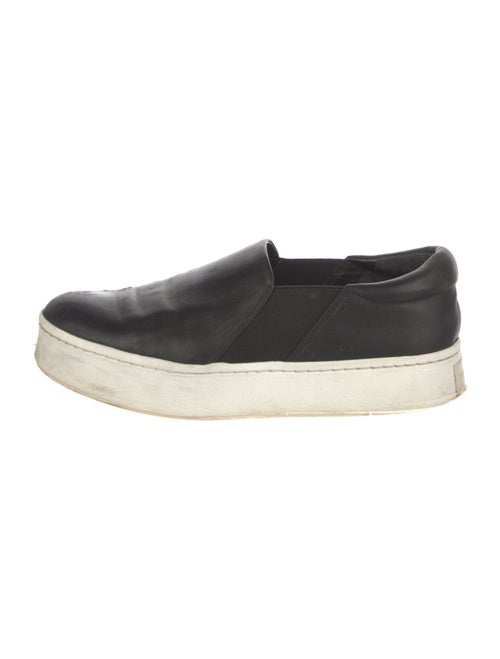 Vince Leather Colorblock Pattern Sneakers