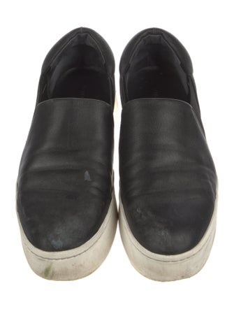 Vince Leather Colorblock Pattern Sneakers