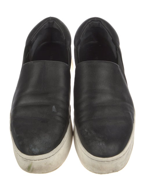 Vince Leather Colorblock Pattern Sneakers