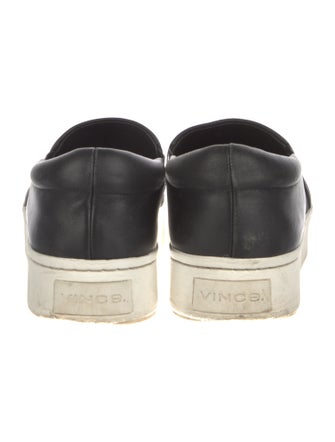 Vince Leather Colorblock Pattern Sneakers