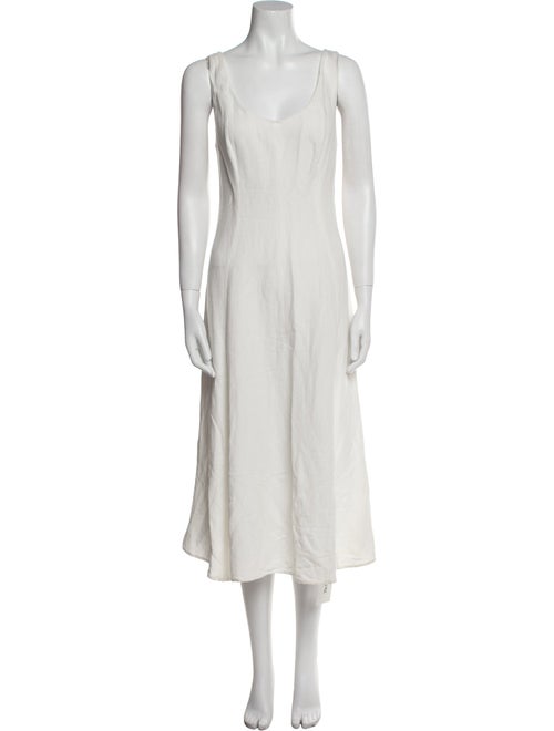 Vince Scoop Neck Midi Length Dress