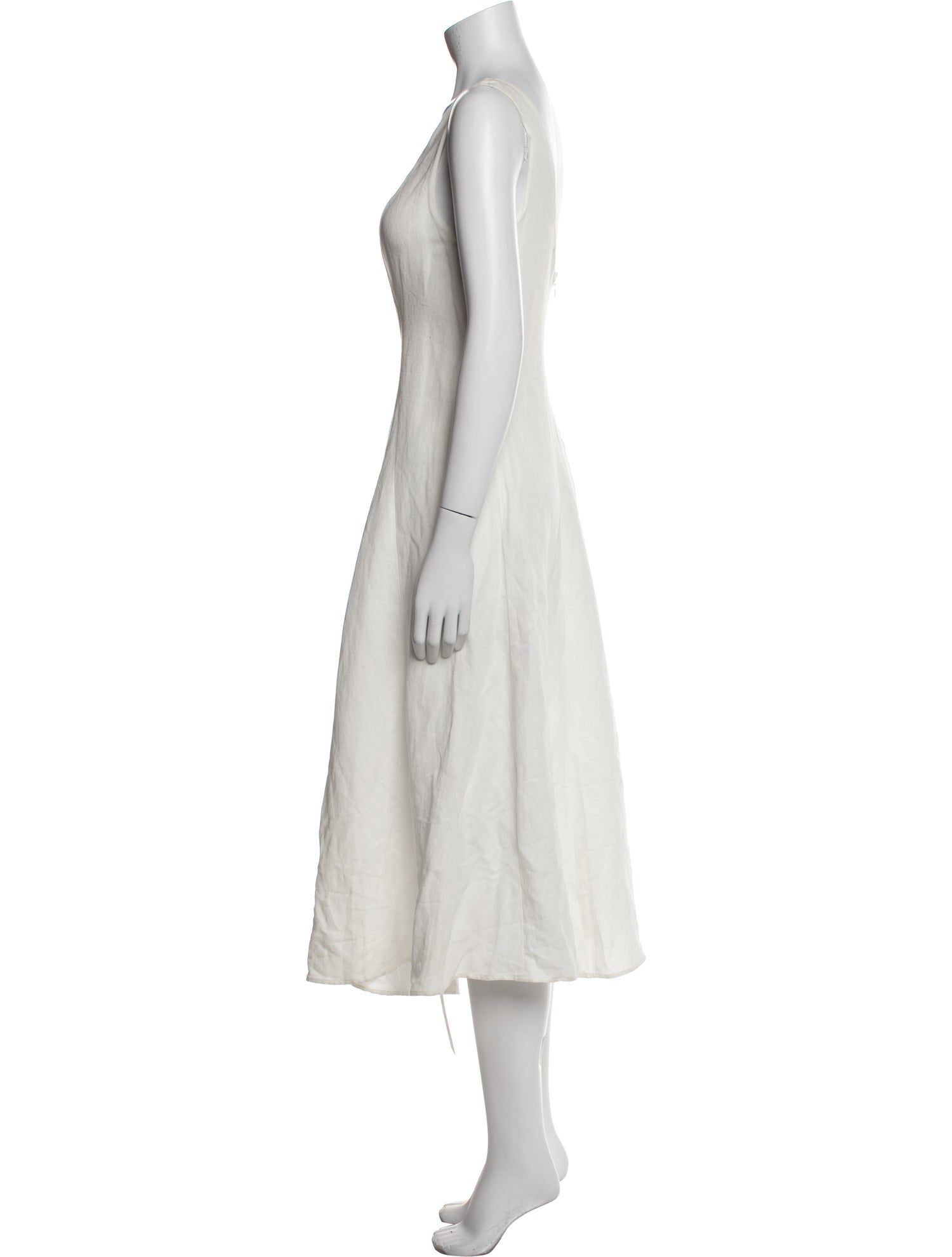 Vince Scoop Neck Midi Length Dress