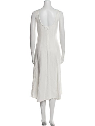 Vince Scoop Neck Midi Length Dress