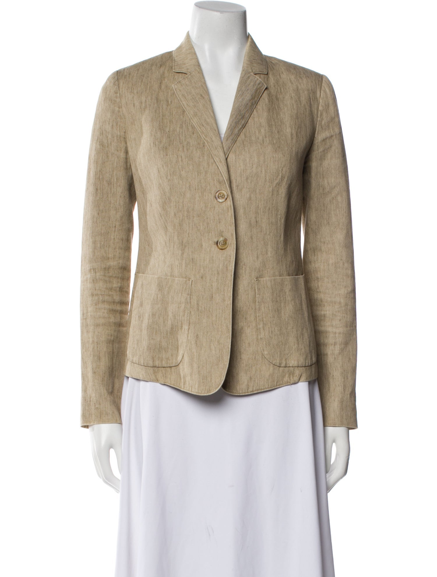 Vince Linen Striped Blazer