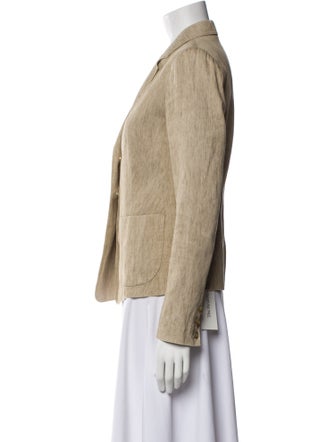 Vince Linen Striped Blazer