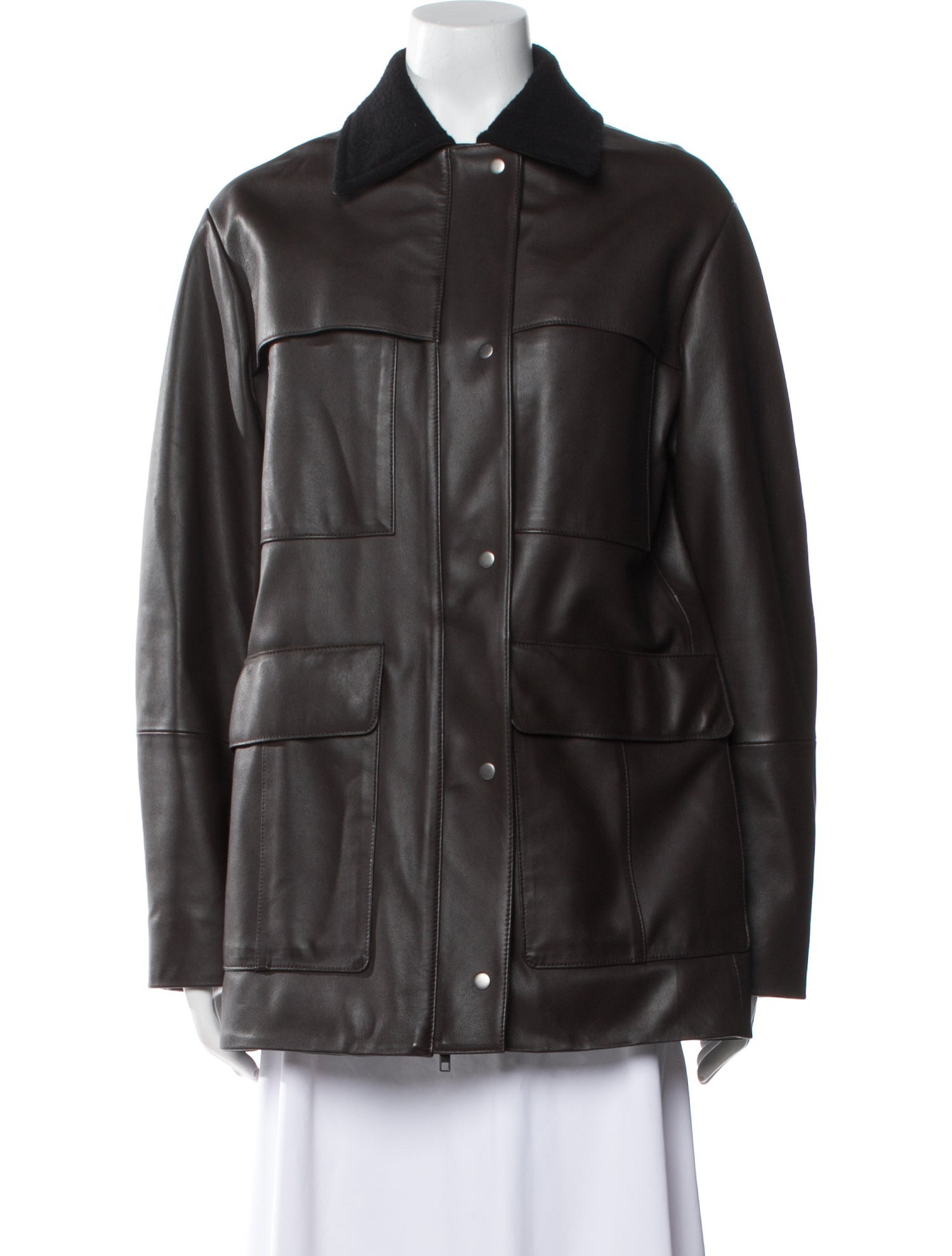 Vince Leather Coat