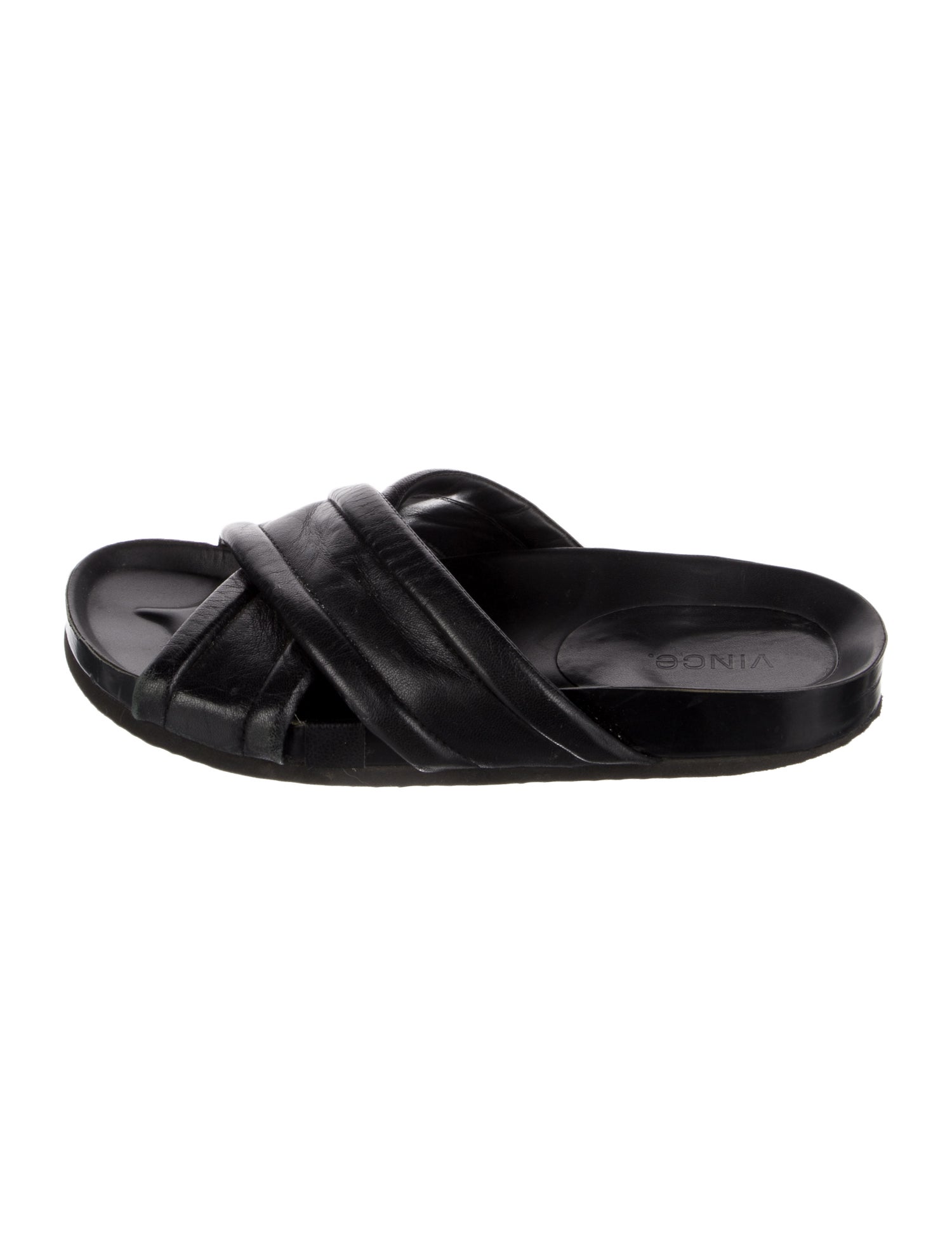 Vince Leather Slides