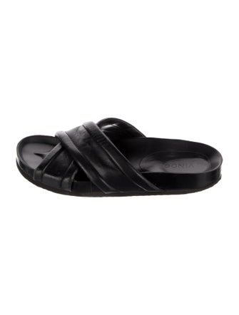 Vince Leather Slides
