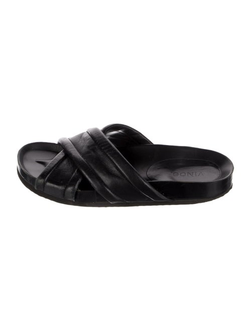 Vince Leather Slides