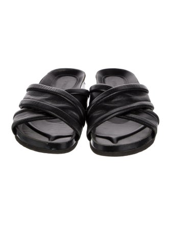 Vince Leather Slides