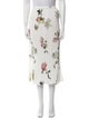 Vince Floral Print Midi Length Skirt