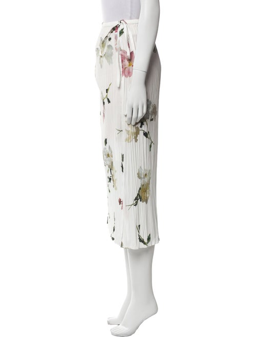 Vince Floral Print Midi Length Skirt