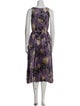 Vince Printed Midi Length Dress