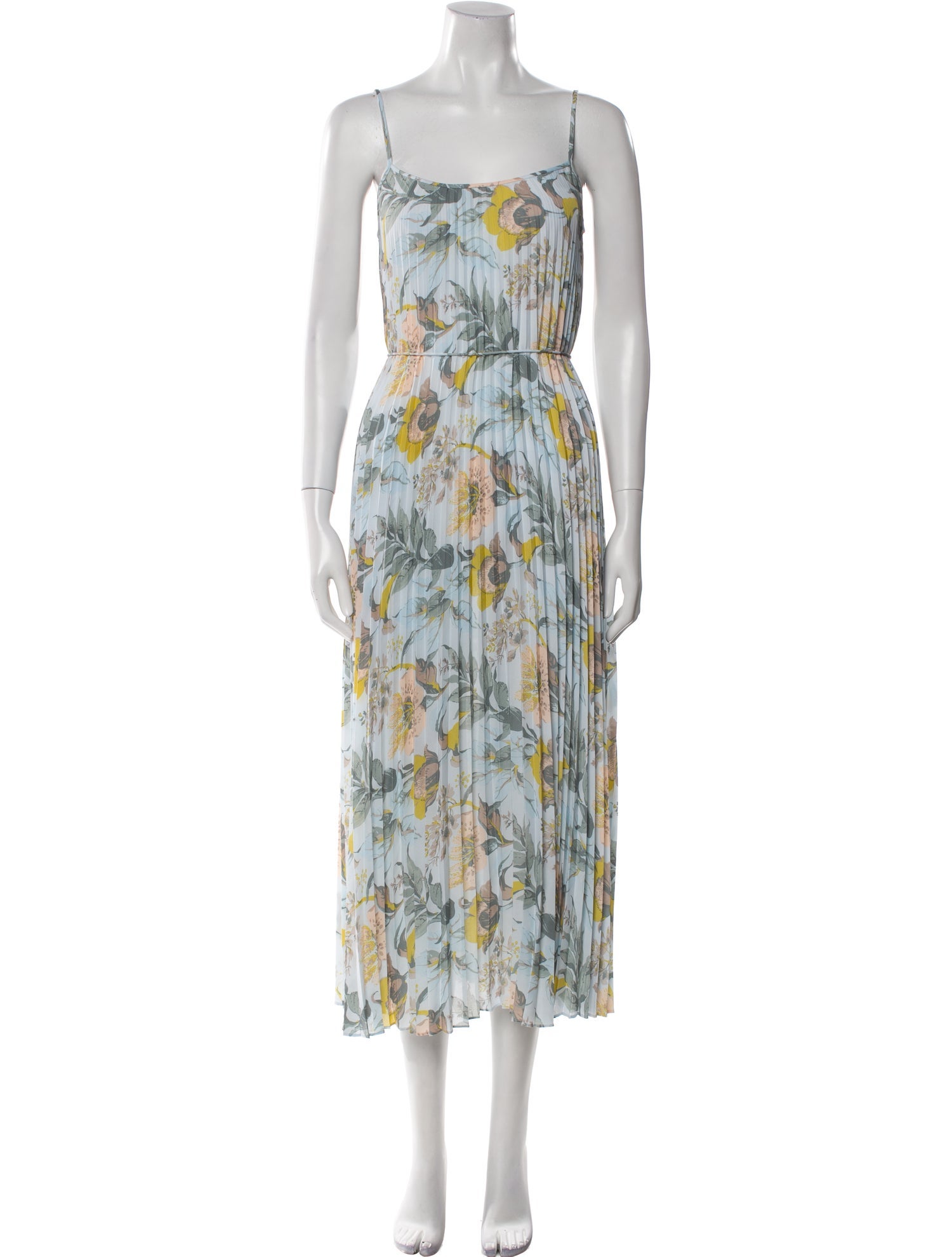 Vince Floral Print Long Dress