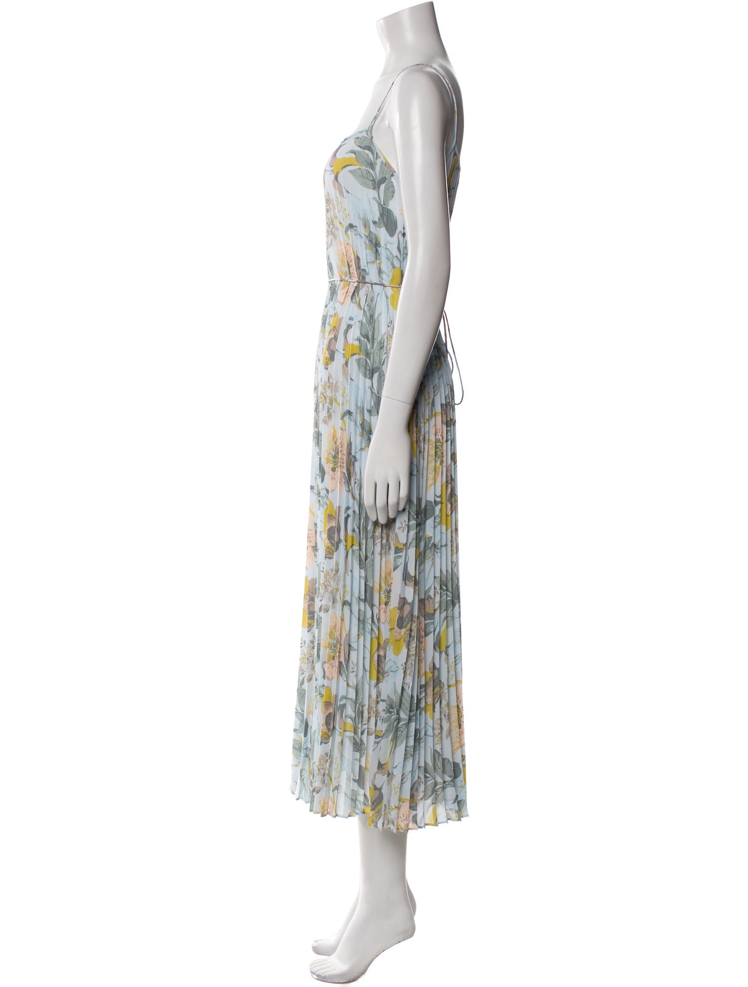 Vince Floral Print Long Dress