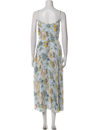 Vince Floral Print Long Dress