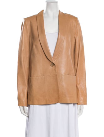 Vince Leather Blazer