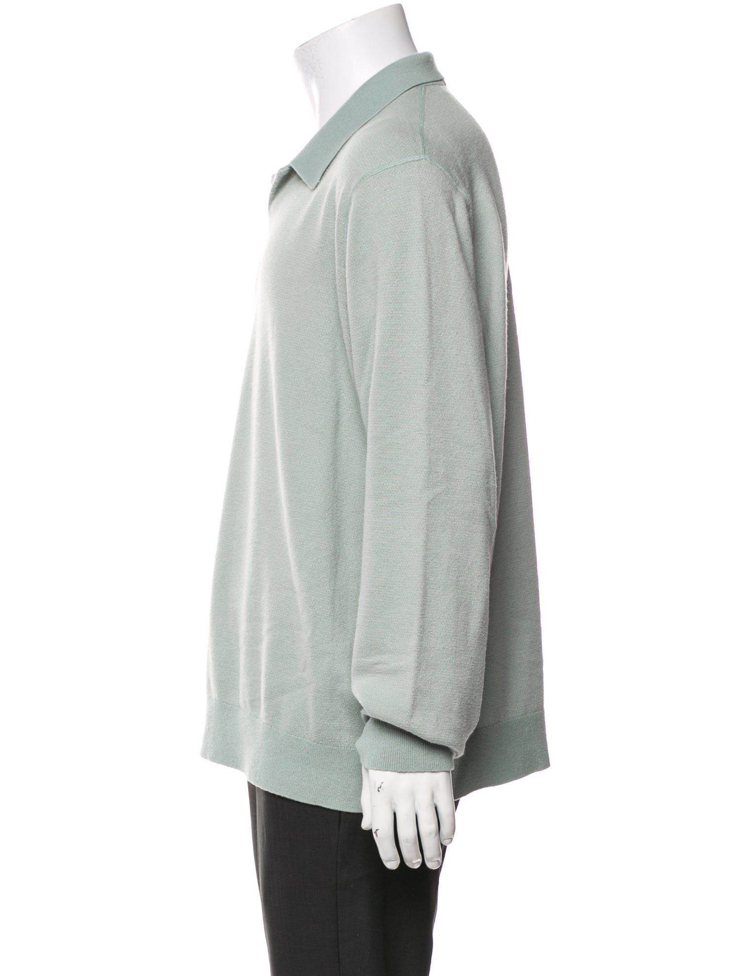 Vince Collar Long Sleeve Polo Sweater