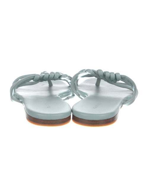 Vince Leather Braided Accents Slides