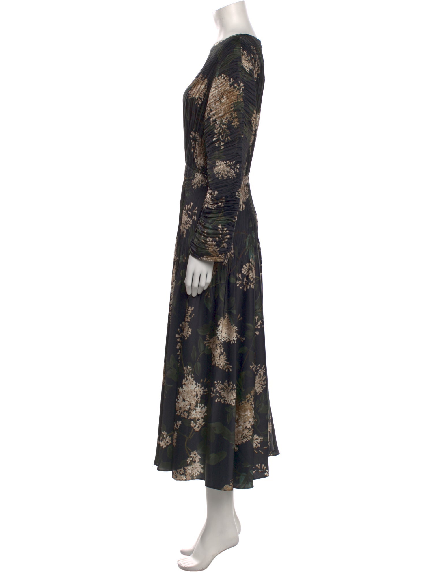 Vince Floral Print Long Dress w/ Tags