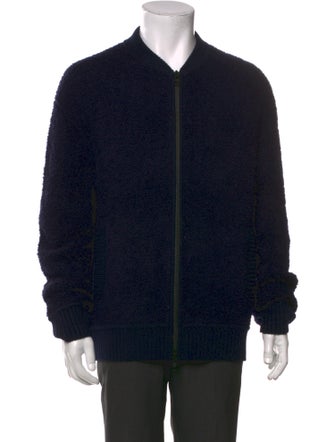 Vince Wool Mock Neck Cardigan