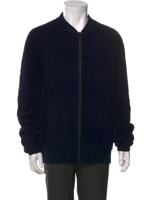 Vince Wool Mock Neck Cardigan