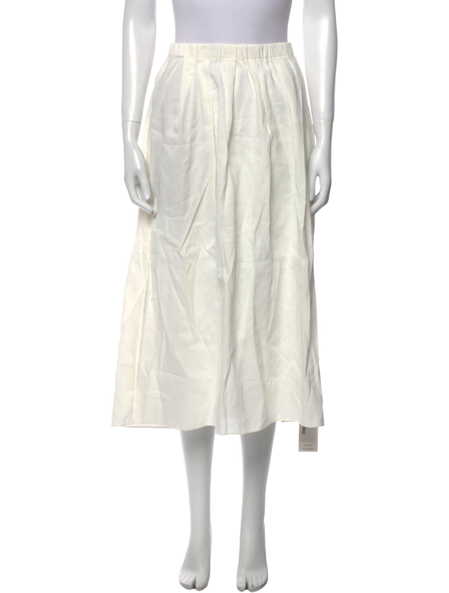 Vince Pleated Accents Midi Length Skirt