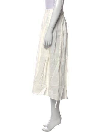 Vince Pleated Accents Midi Length Skirt