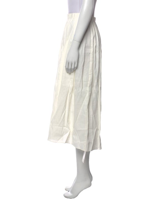 Vince Pleated Accents Midi Length Skirt